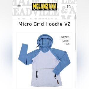 Melanzana Micro Grid Hoodie V2 Men’s Large Dusk/Rain Outdoor Hike Made In USA